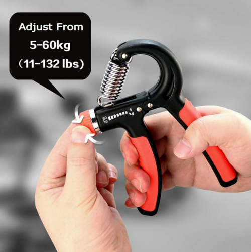 Hand Grip Strength Power Trainer Gripper Strengthener Adjustable Gym
